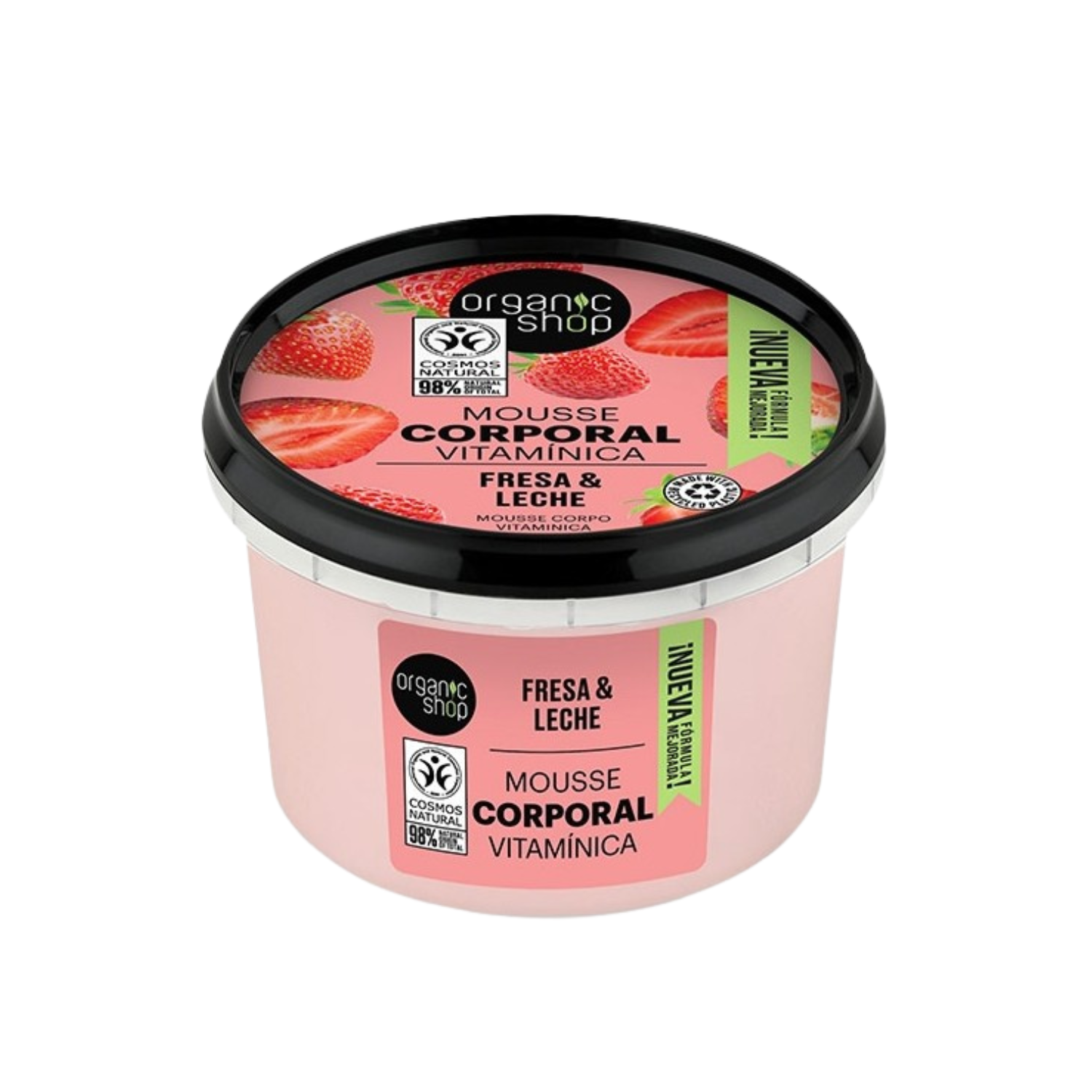 Mousse Corporelle Vitaminée Fraise & Lait