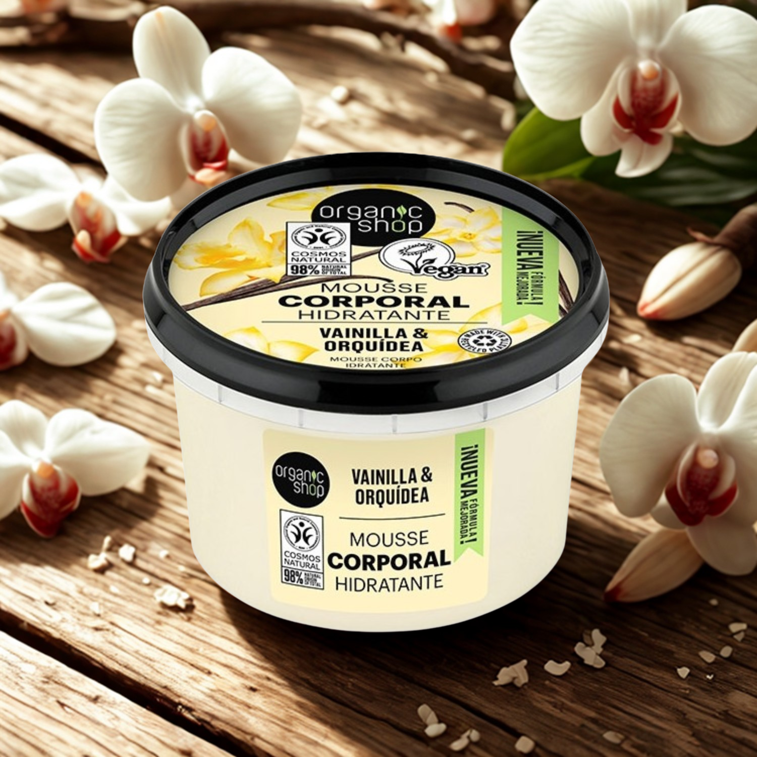 Mousse Corporelle Hydratante – Vanille & Orchidée