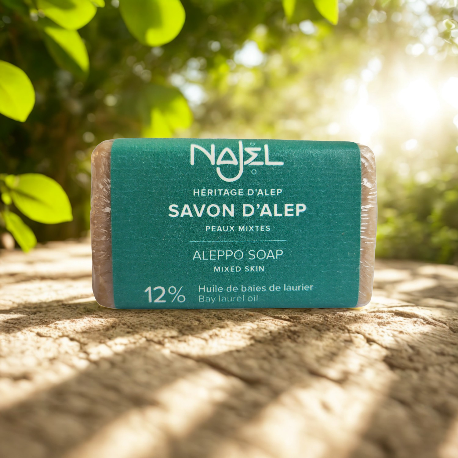 Savon d’Alep 12% Huile de Baies de Laurier – 100g