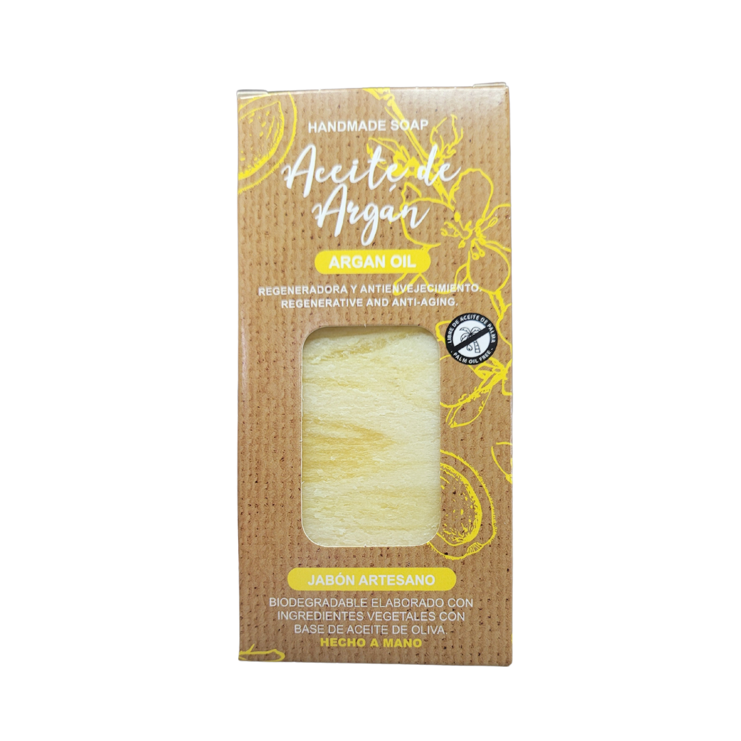 Jabón Artesanal con Aceite de Oliva y Aceite de Argán