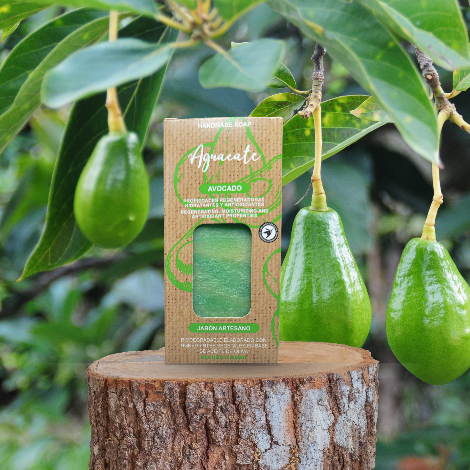 Jabón Artesanal con Aceite de Oliva y Aguacate – 100 g