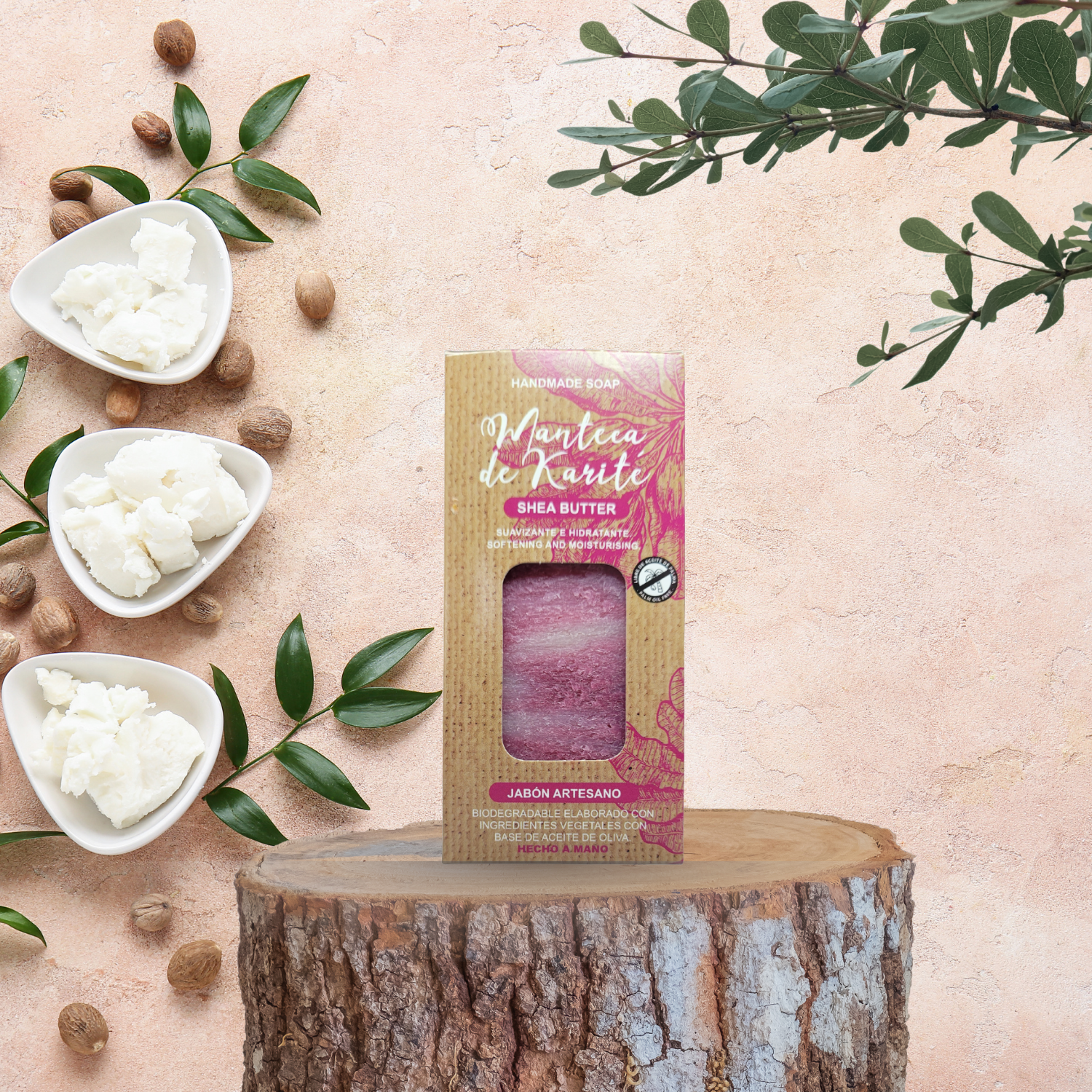 Jabón Artesanal con Aceite de Oliva y Manteca de Karité
