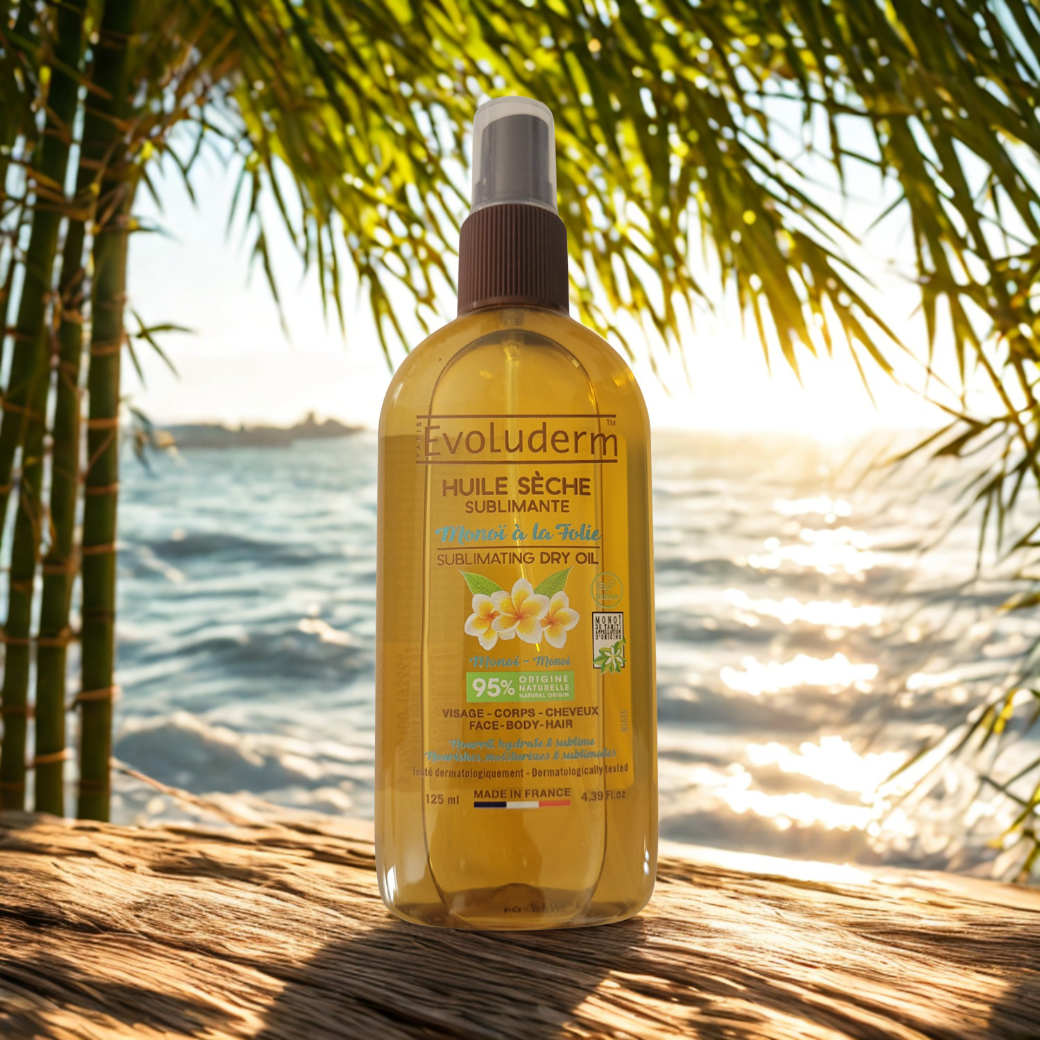 Aceite Seco Sublimador Monoï à la Folie – 125 ml