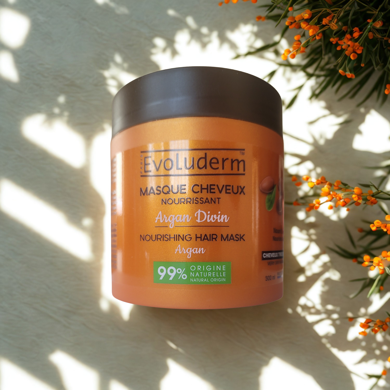Mascarilla nutritiva con aceite de argán y manteca de karité – 500 ml