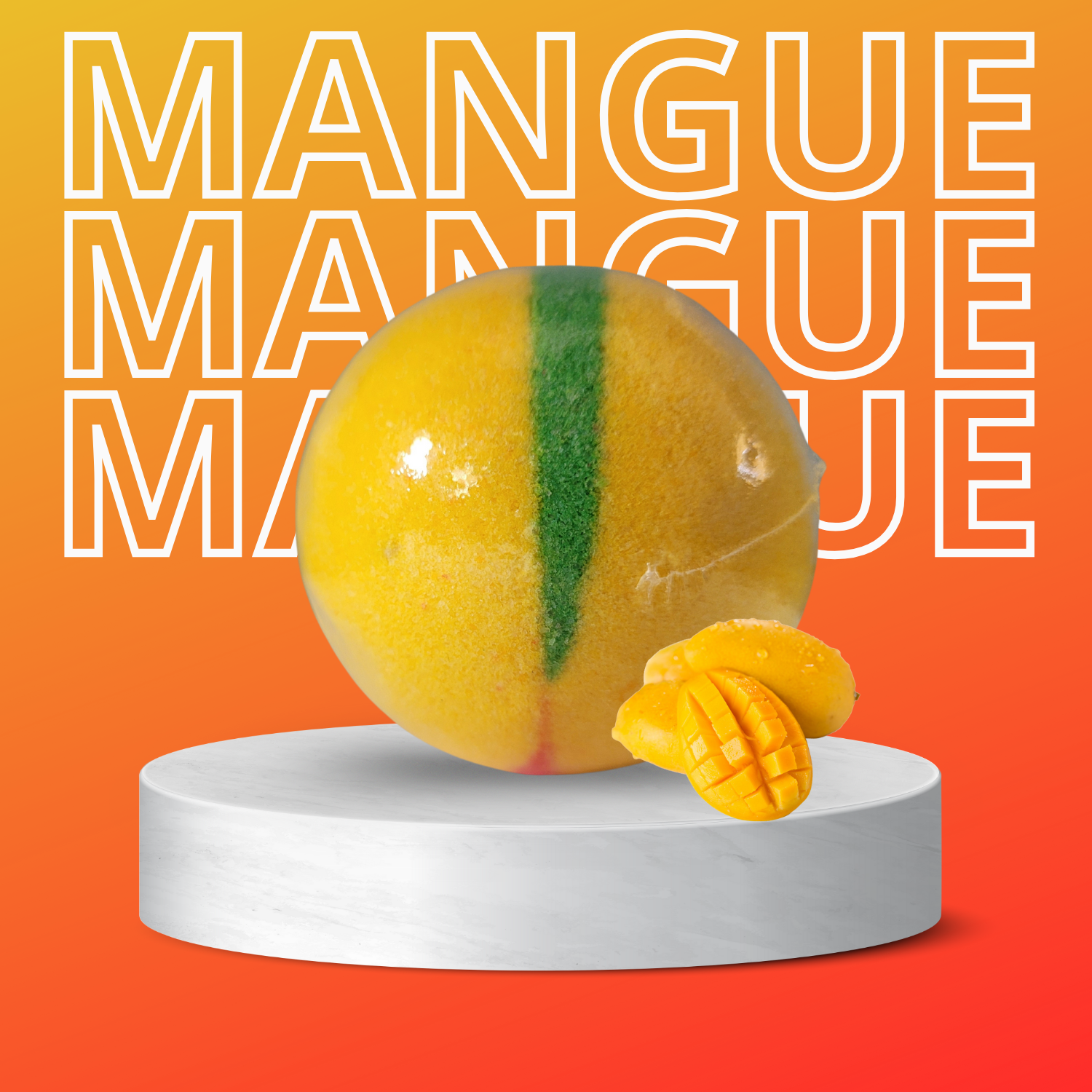 Bomba de Baño de Mango - 125 gr