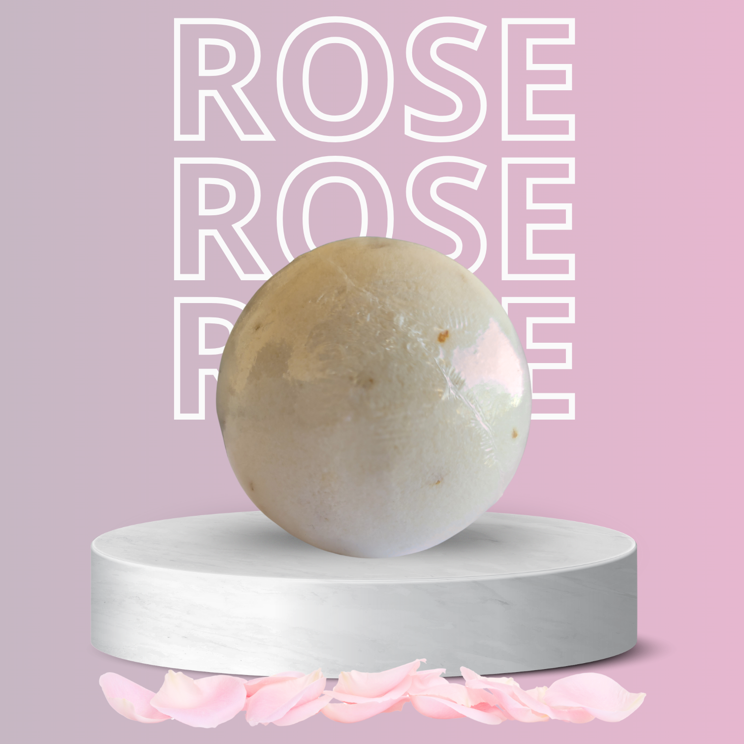 Bomba de Baño de Pétalos de Rosa - 125 g