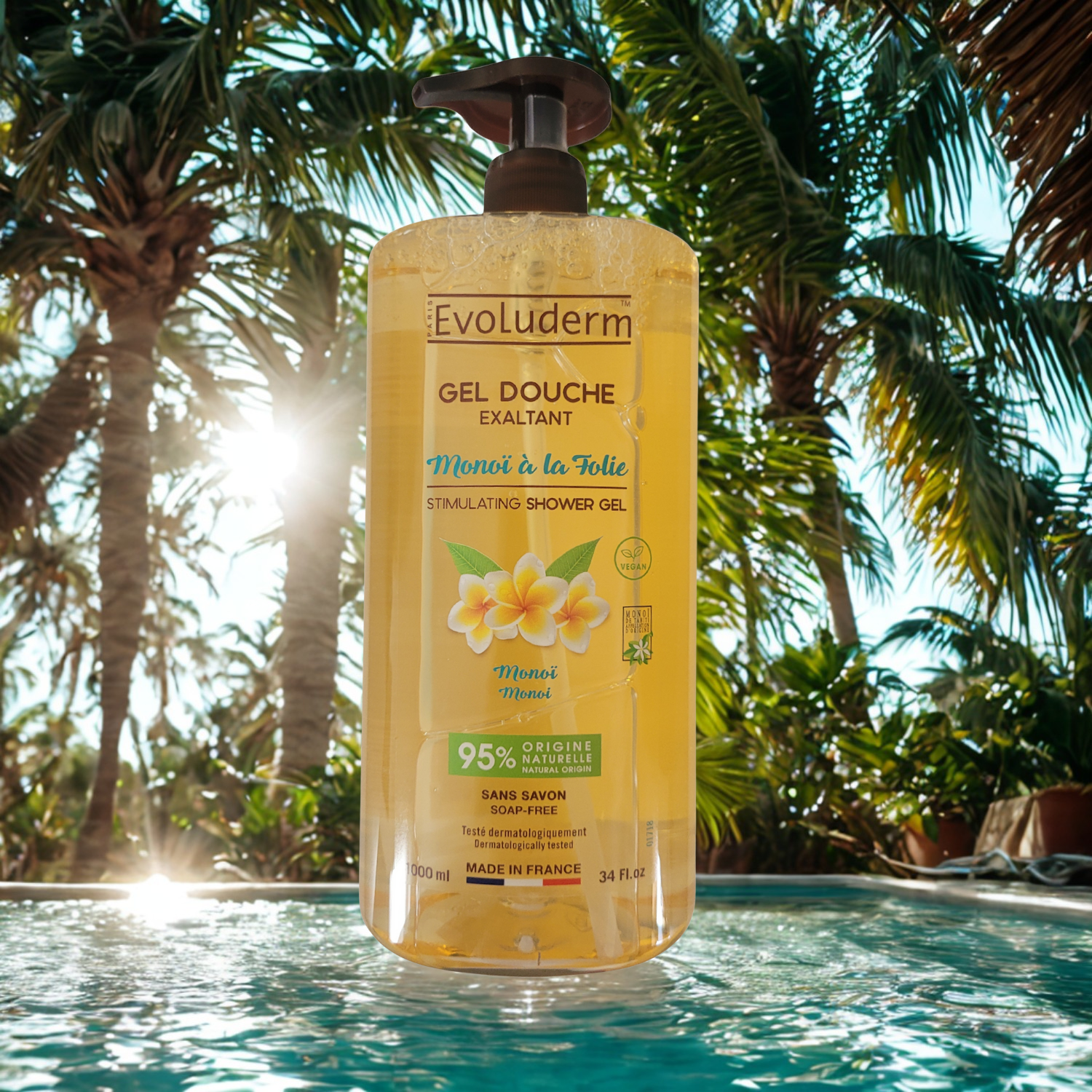 Gel de Ducha Estimulante Monoï à la Folie – 1000 ml
