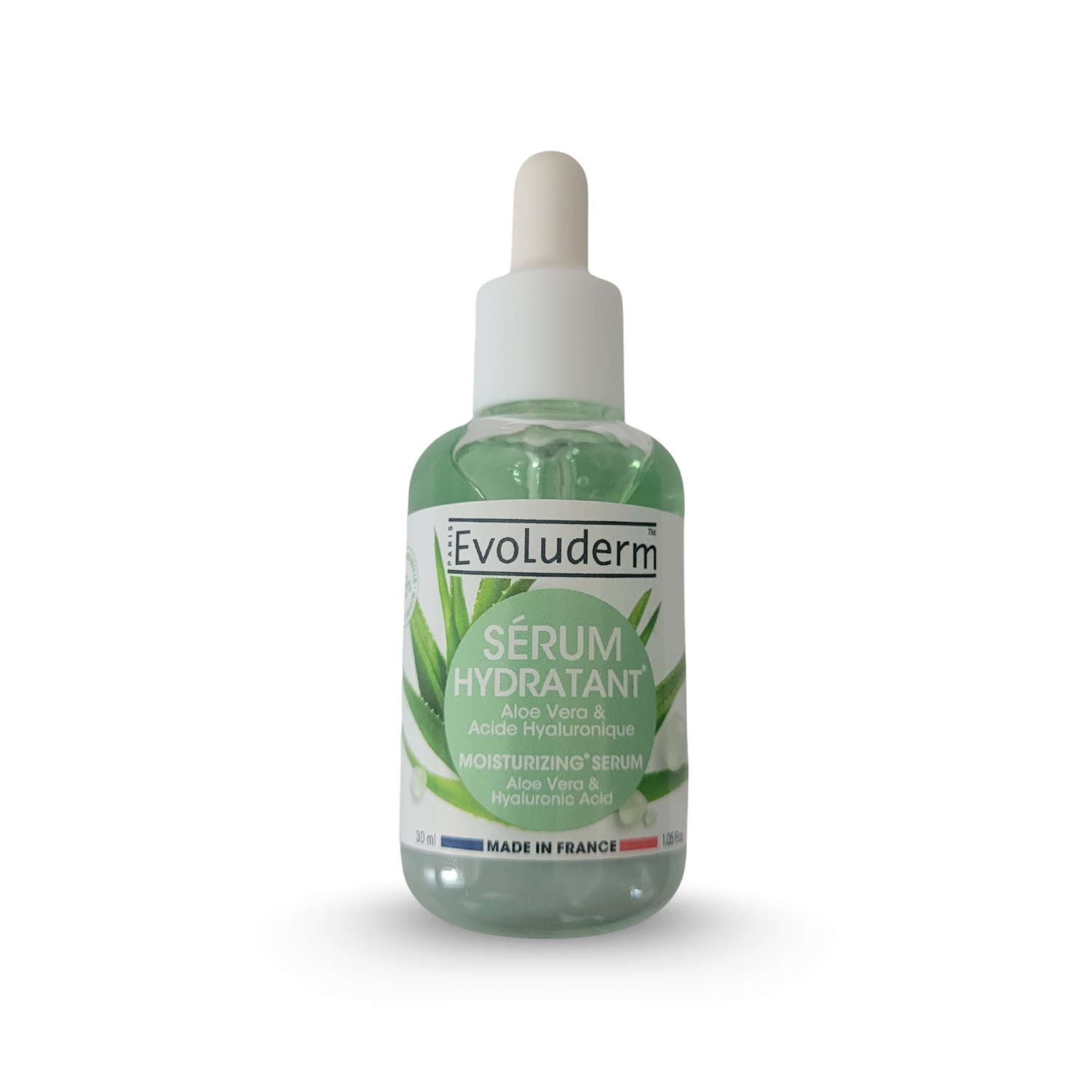 Suero hidratante de aloe vera y ácido hialurónico