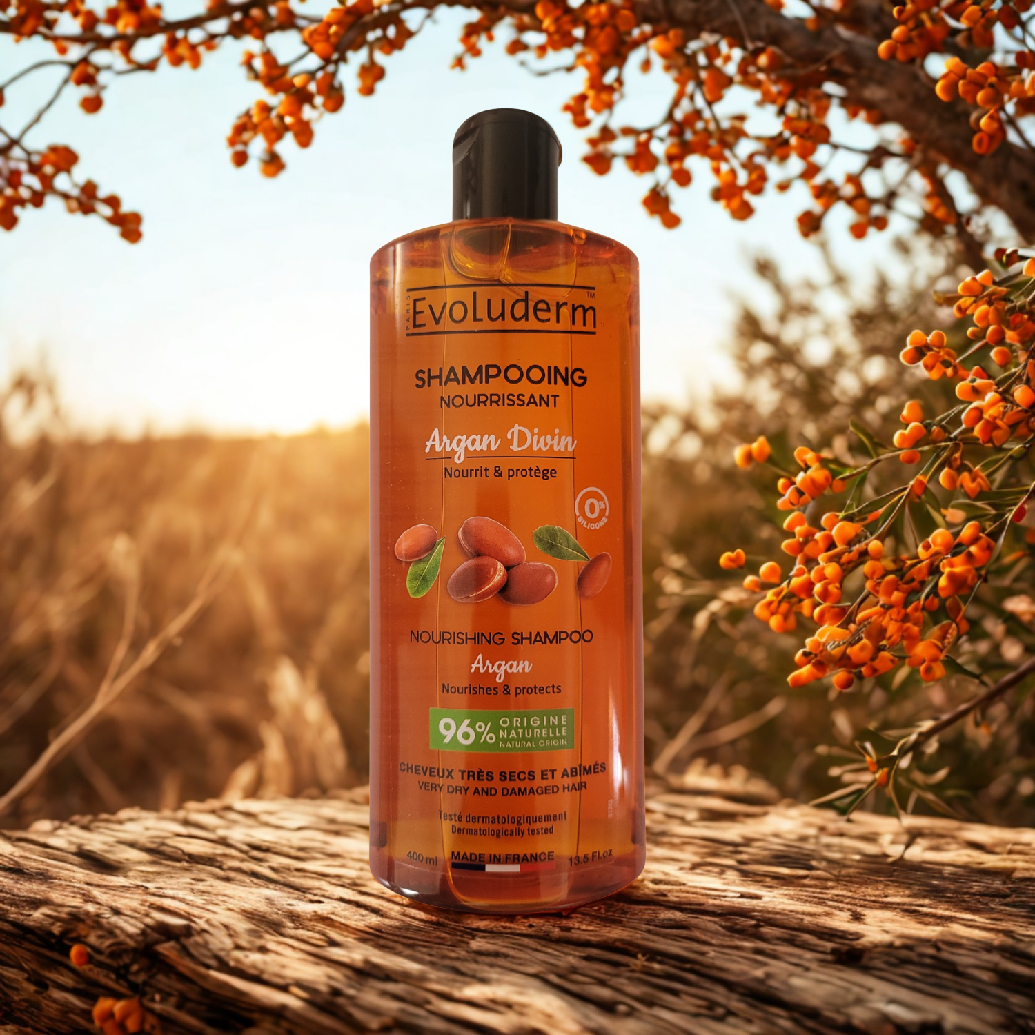 Champú nutritivo Argan Divin – 400 ml